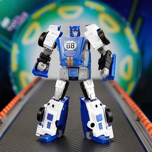 Transformers Collaborative Hot Wheels® x El Segundo Coupe, Deluxe Class 5-Inch Robot Action Figure Converts to Racecar, Ages 8+ thumbnail 11