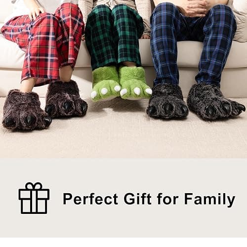 ULTRAIDEAS Animal Paw Slippers for Women and Men, Funny Claw Slippers for Adult and Kids, Unisex Cute Costume House Shoes thumbnail 4