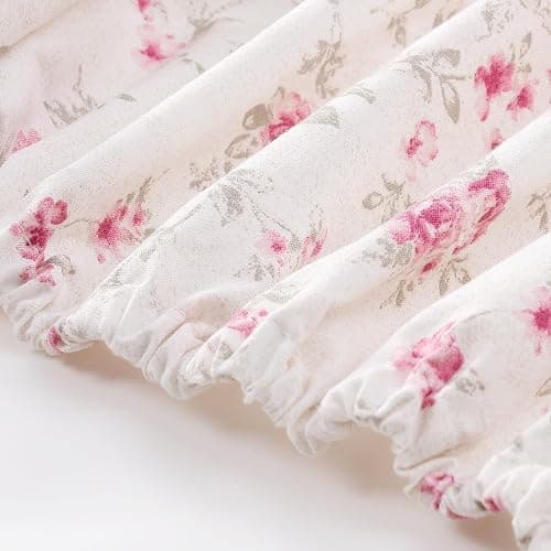 Modern Threads Printed 3-Piece Extra Soft Bedding Sheets & Pillowcase Set, Deep Pocket up to 16 inch Mattress Kashmir Rose Twin thumbnail 5