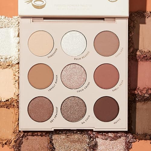 ColourPop Going Coconuts Eyeshadow Palette - Cool-Toned Neutral Eyeshadow Palette with Ultra-Velvety and Silky Finishes - High-Pigment Eye Makeup with a Long-Wearing Formula (0.3 oz) thumbnail 6