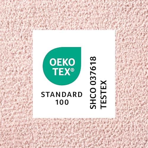 TOWN & COUNTRY EVERYDAY Ultra Plush Solid Tufted Toilet Lid Cover, Soft and Absorbent, Non-Slip Cover, Machine Washable, Blush, 18"x19" thumbnail 6
