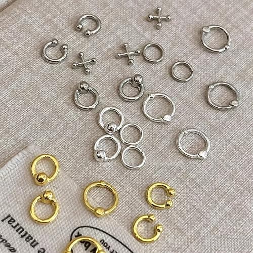 100Pcs Goth Nail Charms 3D Punk Nail Rhinestones Gold Silver Black Metal Nail Gems Y2K Nail Art Charms Alloy Piercing Grunge Accessories Gothic Nail Supplies for Women Manicure DIY Decoration thumbnail 5