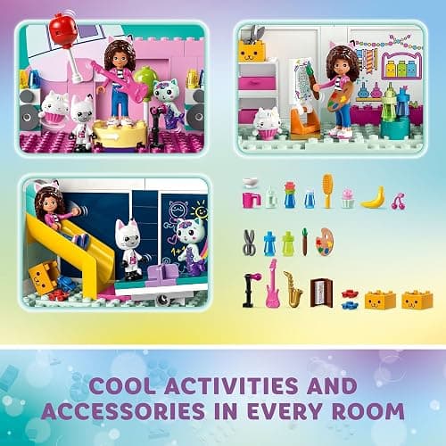 LEGO Gabby's Dollhouse Building Toy - Pretend Play Toy Figures & Playsets for Girls & Boys, Ages 4+ Years - Gift for Christmas - 8 Room Dollhouse W/ 4 Minifigures - 10788 thumbnail 6