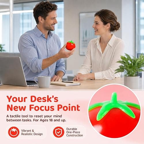 1Pcs Taba Tomato Squishy Ball for Adults, Tomato Squeeze Ball | Soft Tomato Squishy, Slow Rebound TPR Squeeze Ball, Pocket Sized Desktop Decor for Office & Travel thumbnail 4