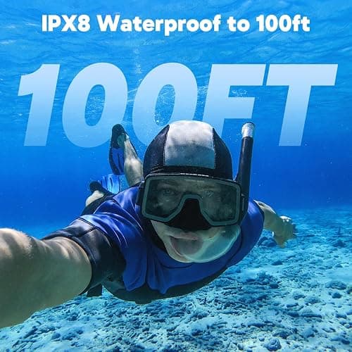 Dragon Touch 4K30FPS Action Camera Vision 3 20MP 100FT Underwater Camera 170° Wide Angle WiFi Sports Waterproof Cam with Remote 2 Batteries and Mounting Accessories Kit thumbnail 4