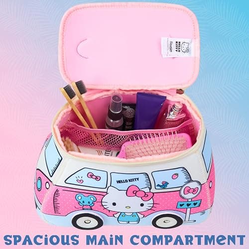 Get Trend Hello Kitty Toiletry Bag Women Teens Travel Essentials Girls Kawaii Makeup Bag Gifts for Her (Multi Hello Kitty) thumbnail 5