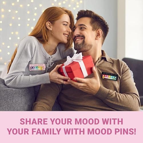4PCS Social Battery Pin,My Social Battery Slider Pin,Funny Interactive Brooch Enamel Pins,Cute Mood Pins 7 Days a Week for Backpacks Clothing Hat Bags Scarves thumbnail 6