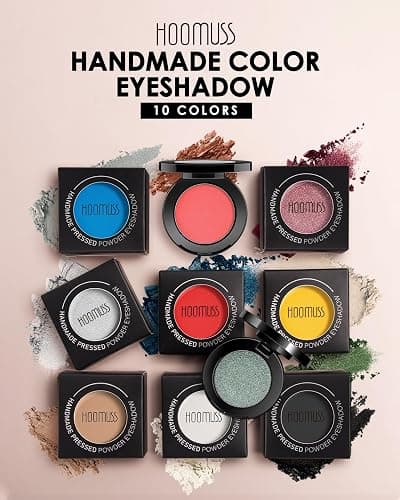 HOOMUSS Dark Blue Eyeshadow Matte Handmade Pressed Eyeshadow Palette With No Creasing High Pigmented Long Lasting Blue Eye Shadow (DarkBlue) thumbnail 6