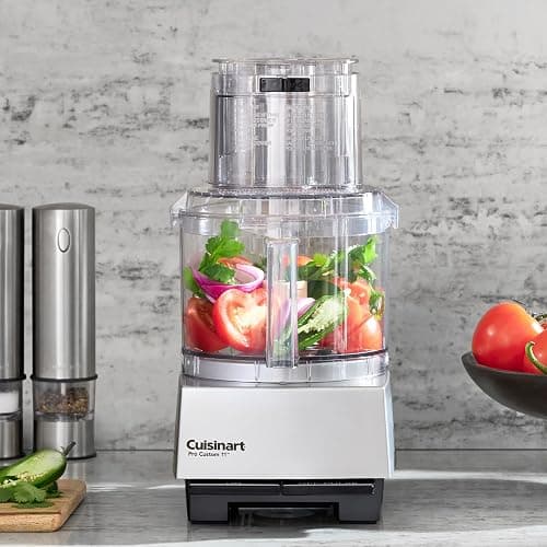 Cuisinart Food Processor, Dishwasher Safe 11-Cup Food Processor with Slicing & Shredding Discs, Cuisinart Pro Custom 11 Stainless Steel Electric Chopper & Kitchen Food Processor, Chrome, DLC-8SBCYP1 thumbnail 2