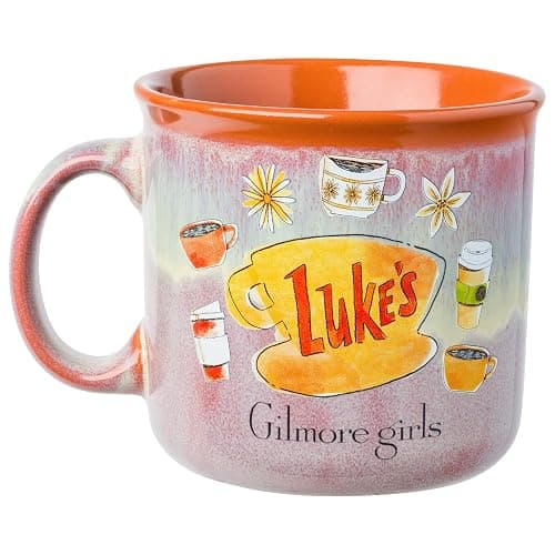 Silver Buffalo Gilmore Girls High Gloss Ceramic Camper Mug Featuring Luke's Diner Logo, 20 Ounces thumbnail 3