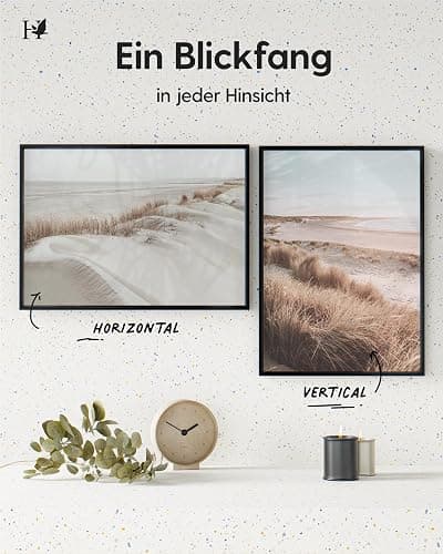 Heimlich® - Bilderrahmen - 30x45 cm, Aluminium Metall, Schwarz - Kleiner Posterrahmen mit Kunststoffabdeckung - Nur zur Wandmontage thumbnail 5