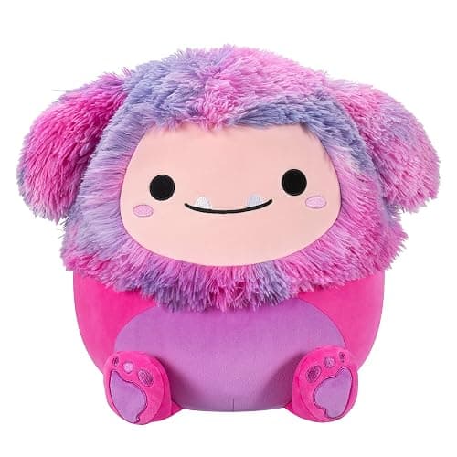 Squishmallows Original 14-Inch Woxie Magenta Bigfoot with Tie-Dye Mane - Official Jazwares Large Plush - Magenta Bigfoot - Image 1