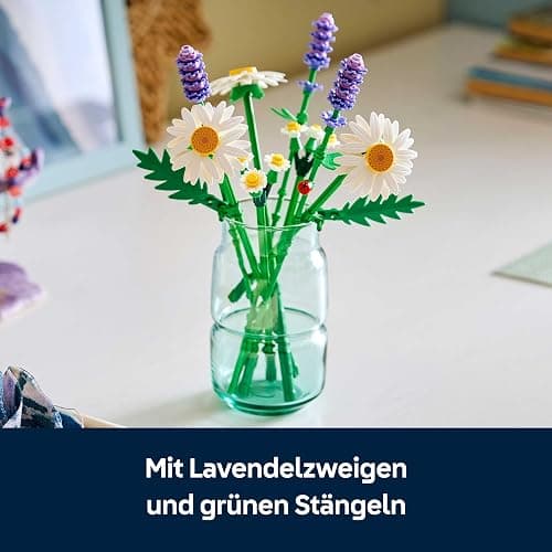 LEGO Botanicals Gänseblümchen - Kunstblumen Modellbau mit künstlichen Gänseblümchen & Lavendel - DIY Schlafzimmerdeko - Ostergeschenk für Mädchen ab 9 Jahren & Erwachsene Blumenliebhaber - 11508 thumbnail 5
