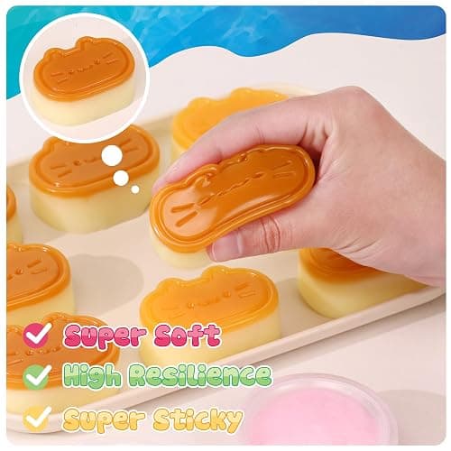 Taba Squishy Kit - 64 OZ DIY Squishy Maker Refill - Quick Curing, Bubble-Free Formula for Squishy Maker, DIY, Custom Cat Paws & Stress Relief Gifts (Mold Not Included)-Stress Relief Entertainment thumbnail 4