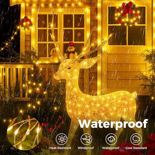btfarm Remote Fairy Lights Plug in, 66FT 200 LED Twinkle Lights Indoor, Timer String Light for Bedroom, 8 Modes Copper Wire Waterproof Christmas Lights for Tree Wedding Outdoor Decoration, Warm White thumbnail 5