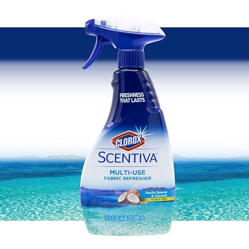 Clorox Scentiva Fabric Refresher Spray for Household Home Fabrics, Odor Refreshing Spray for Upholstery, Curtains, Bedding and Carpets, Pacific Breeze Coconut Scent, 16.9 Fl Oz thumbnail 3