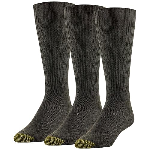 GOLDTOE Men's Fluffies Casual Crew Socks - Image 1
