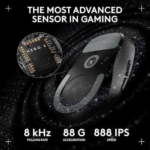 Logitech G PRO X Superlight 2c Wireless Gaming Mouse, 51 g pro-Grade Compact Mouse with 5 programmable Buttons, USB-C Charging, 44K DPI Sensor, up to 8 kHz Polling for PC/Mac - White thumbnail 4