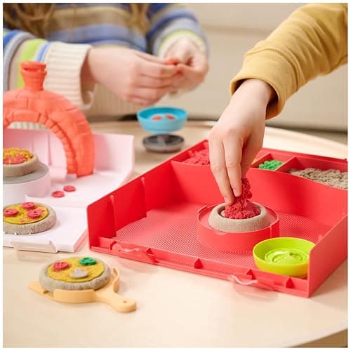 Kinetic Sand, SquishPizza Rising Pizza Oven Playset with 1lb Play Sand & 5 Tools, Play Food Arts & Crafts Kids Toys for Girls & Boys Ages 5 and up thumbnail 2