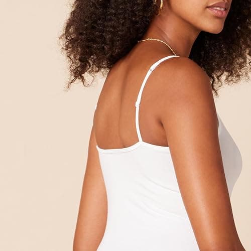 Amazon Essentials Women's Slim-Fit Camisole for Layering and Everyday Wear, Pack of 4 thumbnail 3