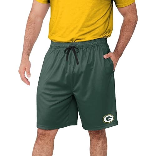 FOCO NFL Mens NFL Team Logo Team Workout Training Shorts thumbnail 2