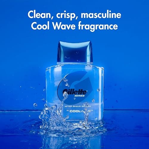 Gillette Series Cool Wave After Shave, Aftershave for Men, After Shave Cologne Men, 3.3 fl oz, 100 ml, After Shave Lotion for Men, Post Shave Balm Men, Aftershave, Mens Aftershave, Aftershave Balm thumbnail 5