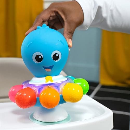 Baby Einstein Ocean Explorers Opus Spin & Sea Suction Toy for Highchair, Lights & Vibrant Colors, Ages 3 Months and up thumbnail 10