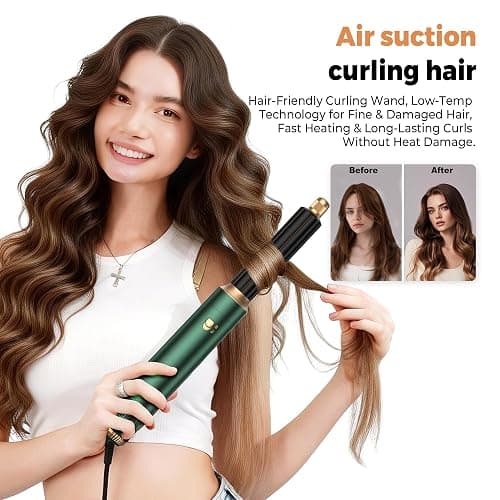 Hair Dryer Brush,5 in 1 Professional Hot Air Styler & Blow Dryer Brush,Powerful Air Curling Wrap Styler,Multi Hair Stylerfor Curling Volumizing Straightening Styling thumbnail 3