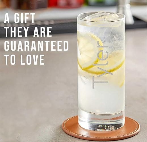 Personalized Gifts Etched 11.5oz Collins Cocktail Glass - Customized Gifts for Women Men, Vertical Name Engraved Highball Glass Birthday Gift, Fun Custom Gift Her, Woman, Regalos Personalizados Vasos thumbnail 3