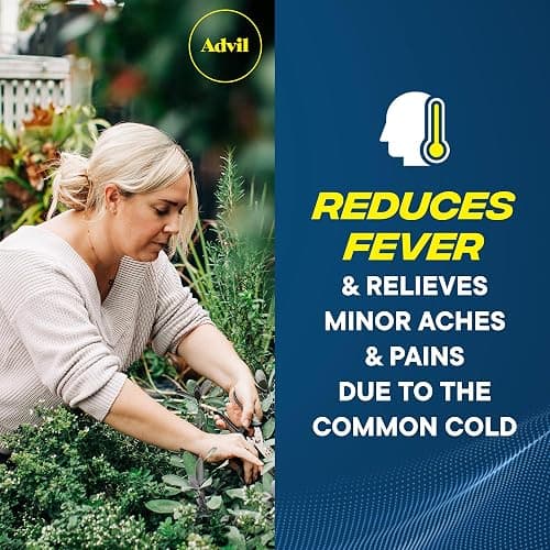 Advil Pain Reliever and Fever Reducer, Pain Relief Medicine with Ibuprofen 200mg for Headache, Backache, Menstrual Pain and Joint Pain Relief - 100 Coated Tablets thumbnail 6