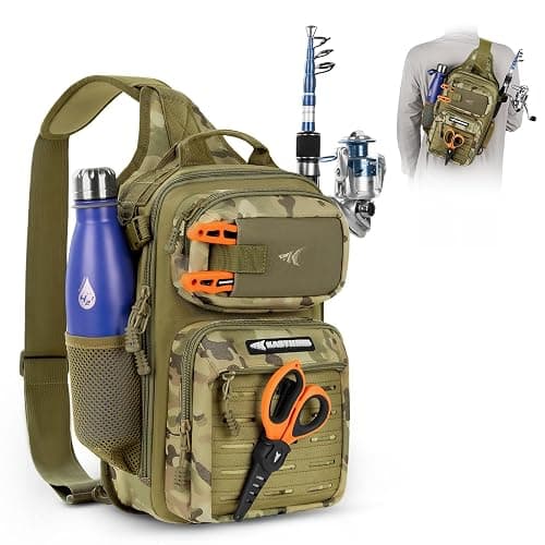 KastKing BlowBak Tactical Sling Tackle Bag-Lightweight Fishing Backpack Storge Fishing Gear and Equipment,Gift for Men - Image 1