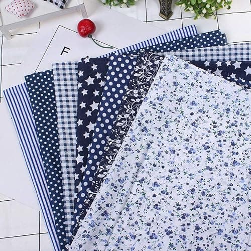 21 Pcs 10" x 10" Quilting Fabric Patchwork Squares Sheets Cotton Floral Printed Precut Fabric Sheets Cloths for DIY Sewing Scrapbooking Quilting (Color 2) thumbnail 2