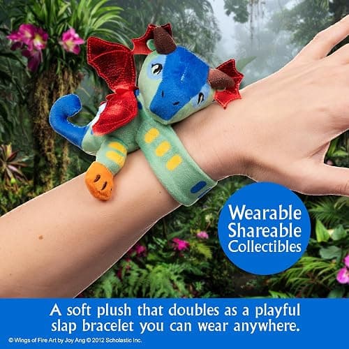 Tui T. Sutherland's Wings of Fire Cutie Cuff Dragonet Prophecy Plush Slap Bracelet, 8 to Collect including Clay, Tsunami, Starflight, Glory, Sunny, Morrowseer, Queen Scarlet, and Blister thumbnail 6