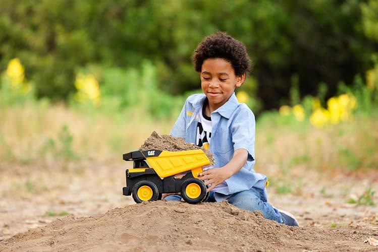 CAT Construction, Compact Steel Max Dump Truck 12" - Heavy Duty Steel Construction Toy with Realistic Working Dump Bed – Durable Vehicle for Indoor & Outdoor Play – Ages 3+ thumbnail 9