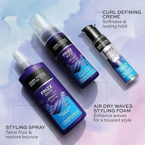 John Frieda Frizz Ease Dream Curls Air Dry Waves Styling Foam for Defined Bouncy Curls | Curl Enhancing Technology | Rosehip Oil | Curls without heat | Airdry foam | Lightweight and Non-Sticky | Frizz Free Curls and Waves (150 mL) thumbnail 4