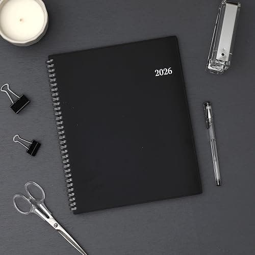 Blue Sky 2026 Weekly and Monthly Planner Calendar, Includes January 2026 - December 2026, 8.5" x 11", Flexible Cover, Wirebound, Laminated Tabs, Storage Pocket, Enterprise thumbnail 2