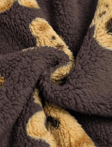 ZAFUL Women's Fuzzy Plush Pajama Pants Drawstring Elastic Waist Wide Leg Teddy Pj Bottoms Lounge Pants thumbnail 7