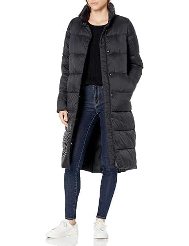 Amazon Essentials womens Lightweight Full-Zip Water-Resistant Long Cocoon Puffer Winter Coat - Image 1