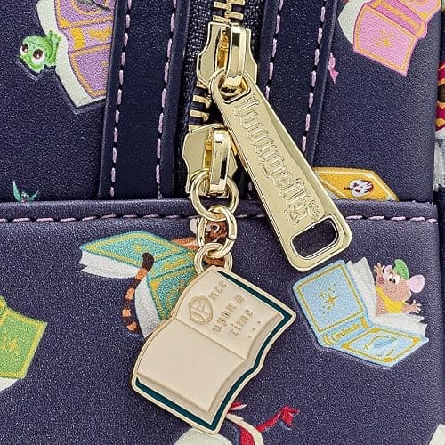 Loungefly Disney Princess Books All Over Print Womens Double Strap Shoulder Bag Purse thumbnail 4