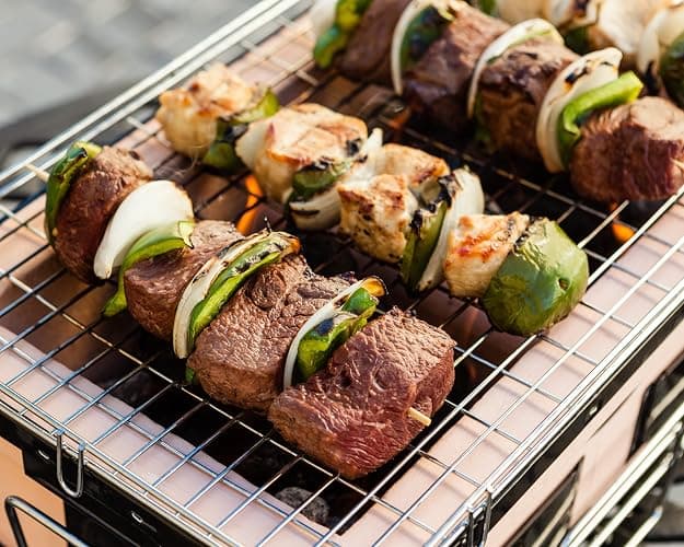 Fire Sense 60450 Yakatori Internal Grates Charcoal Chrome Cooking Grill Japanese Table BBQ Handmade Using Clay Adjustable Ventilation For Outdoor Barbecues Camping Traveling - Large - Tan thumbnail 9