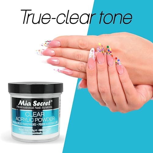 Mia Secret Clear Acrylic Powder 4oz thumbnail 6