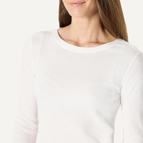 Amazon Essentials Women's Slim-Fit Cotton Waffle Knit Long-Sleeve Thermal Pajama Set thumbnail 4