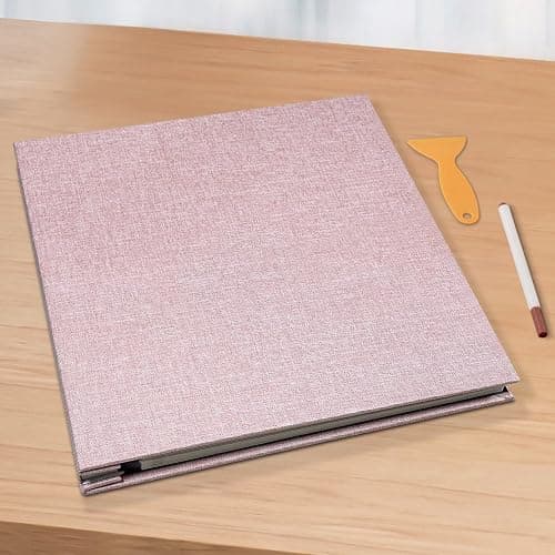 Large Photo Album Self Adhesive Scrapbook Album for 4×6 5×7 8×10 Pictures DIY Magnetic Linen Cover Album 40 Pages for Family Wedding Gifts with Metal Pen and Plastic Board thumbnail 6
