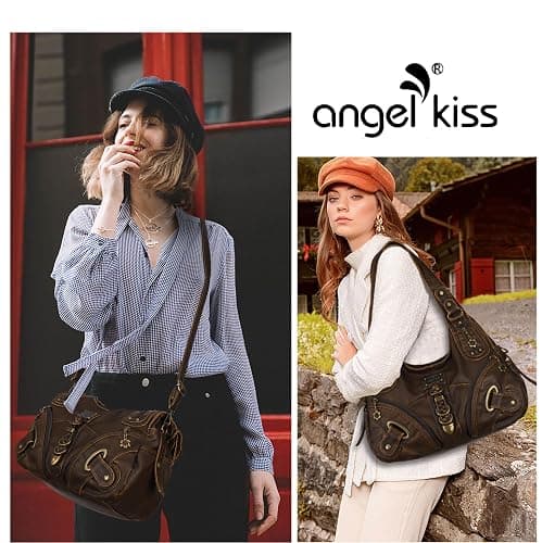 Angelkiss Hobo Purses and handbags for Women Satchel Handbag Women Purses Large Daily Shoulder Bags thumbnail 2