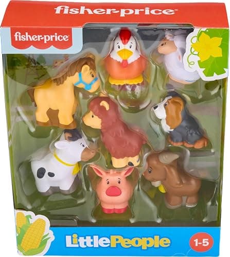 Fisher-Price Little People Farm Animal Friends Figure Set | 8 Toy Animal Figures, Pretend Play, Toddlers & Preschool Kids Ages 1+ Years thumbnail 6