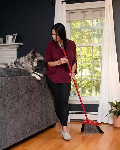 O-Cedar Pet Pro Broom with Step-On Dustpan | Remove 99% with One Sweep | Removes 3 Times More Pet Hair | Quiet Cleaning Tool for Cat and Dog Owners thumbnail 17