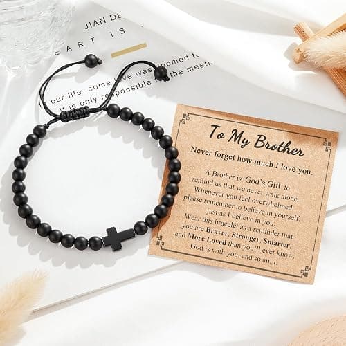 Tarsus Cross Bracelet for Men Teens, Cross Jewelry Christian Gifts for Easter, Christmas, Birthday, Religious ... thumbnail 2
