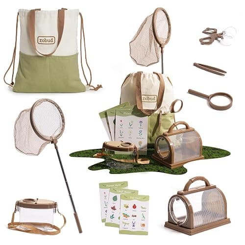 ROBUD Kids Explorer Kit, Bug Catcher Kit with Bag Kit, Outdoor Exploration Set for Camping, Montessroi Toy for Kids Coming Closer to Nature,WRP07 - Image 1