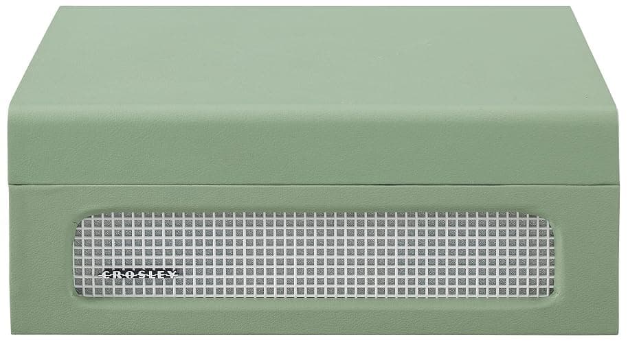 Crosley CR8017B-SA Voyager Vintage Portable Vinyl Record Player Turntable with Bluetooth in/Out and Built-in Speakers, Sage - Bluetooth In/Out - Sage thumbnail 7