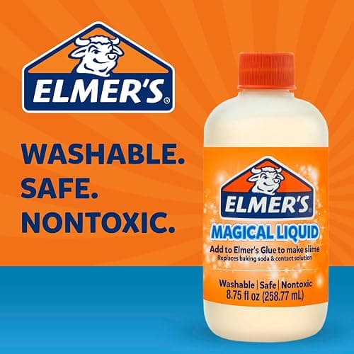 Elmer's Magical Liquid, Slime Activator Solution, Updated Formula for Double Slime Output, Safe, Washable, 8.75 fl oz - Kids Activity, Arts & Crafts, #1 Teacher Brand thumbnail 4